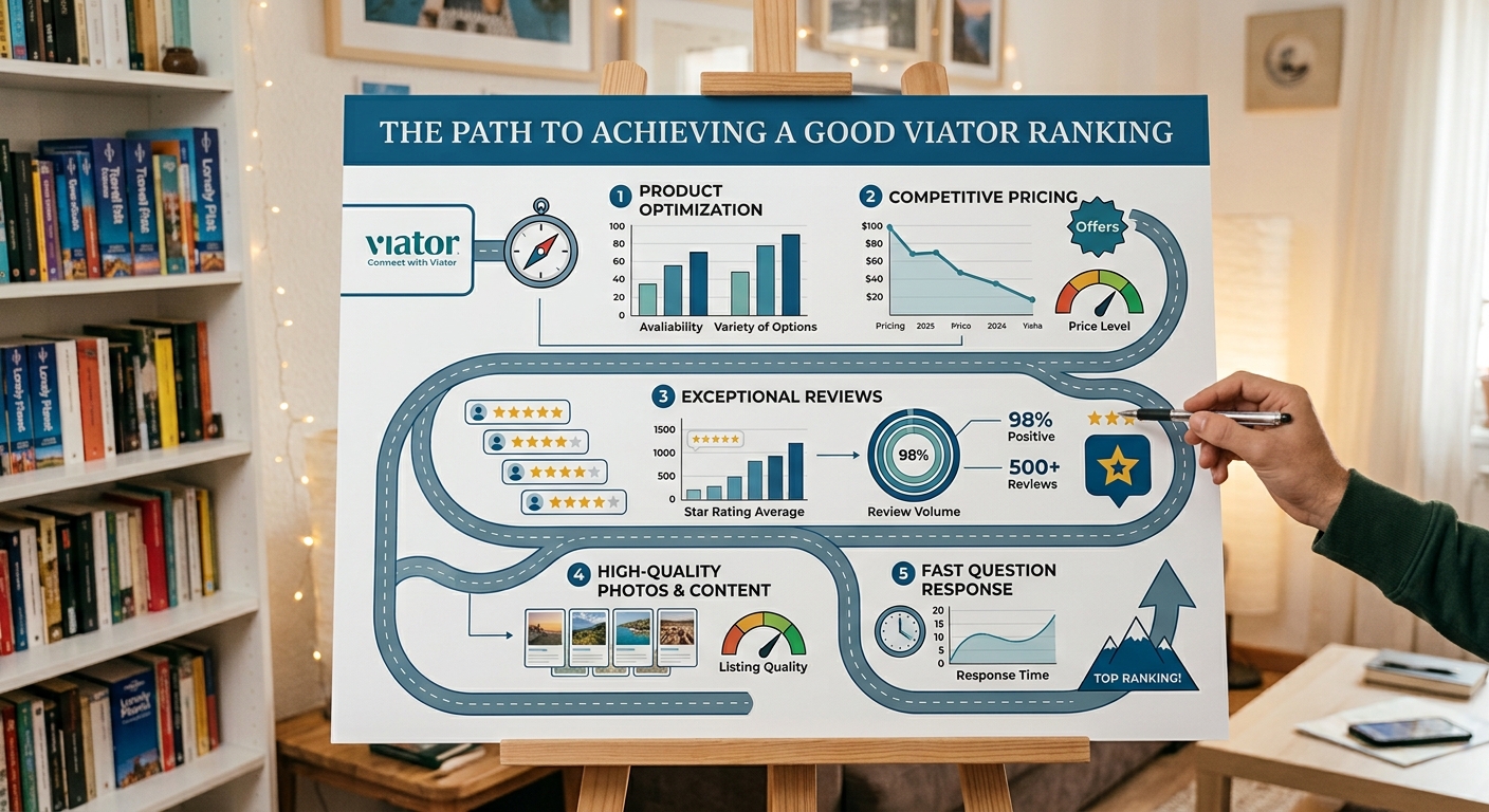 El camino para lograr un buen ranking en Viator